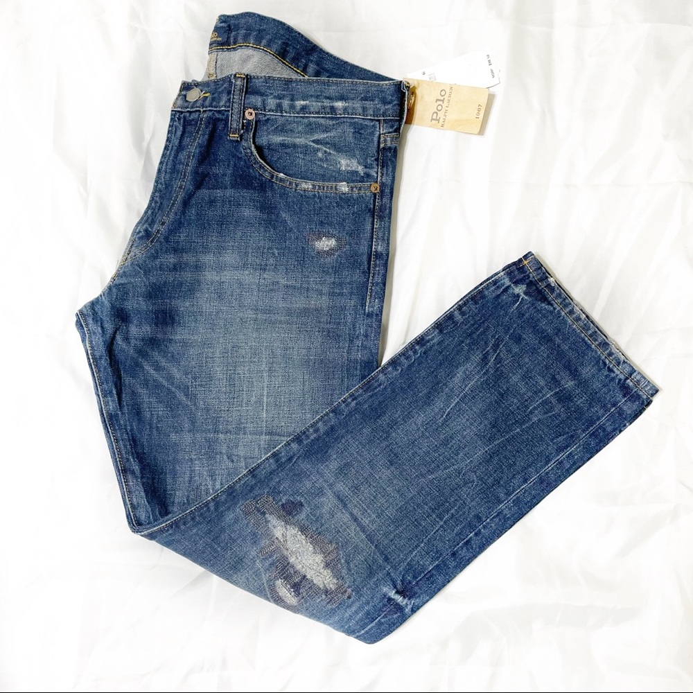 POLO RALPH LAUREN THE VARICK SLIM STRAIGHT JEANS - Picture 4 of 8